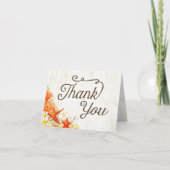 Sand Seashells Floral Rustikaler Strand Danke Kart (Vorderseite)