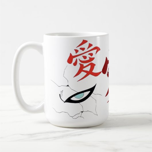 Sand Shinobi Love Symbol Mug – Anime Inspired Coff Kaffeetasse (Links)