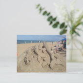 Sand Skulptures Postkarte (Stehend Vorderseite)