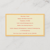 Sand Smoke Cigar Shop Business Card Visitenkarte (Rückseite)