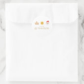 Sand Sonne & Santa Runder Aufkleber (Tasche)