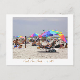 Sand, Sonne, Surf, - SHADE Postkarte