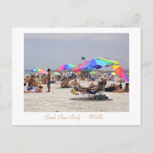 Sand, Sonne, Surf, - SHADE Postkarte (Vorderseite)