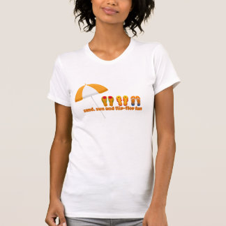 Sand, Sonne und Badeschuh-Spaß T-Shirt