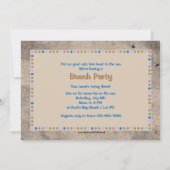 Sand spielt Einladung (Rückseite)