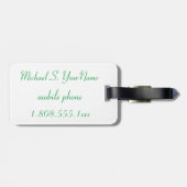 Sand-Strand-Gepäck Identifikation Hawaiis grünes Gepäckanhänger (Rückseite horizontal)