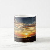 Sand-Strand-Sonnenaufgang-Kaffeetasse Yorks, Maine Kaffeetasse (Mittel)