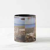 Sand-Strand-Stühle mit Regenschirm Tasse (Zentrum)