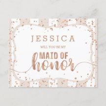 Sand Stripe Rose Gold werden Sie meine Trauzeugin