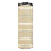 Sand Stripes Custom Monogram Tumbler Thermosbecher (Rückseite)