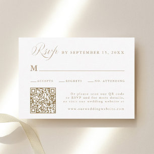 Sand Stylische Kalligrafie Hochzeit RSVP Karte