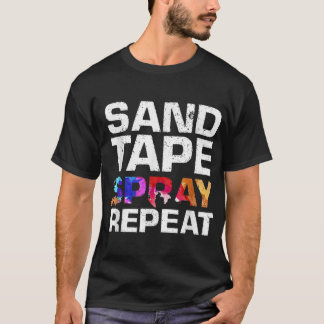 Sand-Tape-Spray Wiederholen Funny Automotive Car P T-Shirt