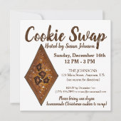 Sand Tart Weihnachtskochtausch Party Bake Sale Einladung (Vorderseite)