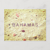 Sand Textured Bahamas Postkarte (Vorderseite)