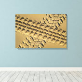 SAND TRACKS 16x24 Leinwanddruck (Insitu (Holzboden))