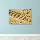 SAND TRACKS 24x36 Leinwanddruck (Insitu (Holzboden))