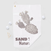 Sand-Trap-Kaktus Golfhandtuch (Insitu)