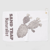Sand-Trap-Kaktus Golfhandtuch (Horizontal)