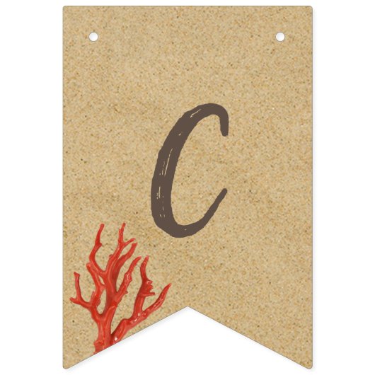 Sand-u. Korallen-Anlass-Gewohnheits-Fahne Wimpelkette (Erste Fahne)