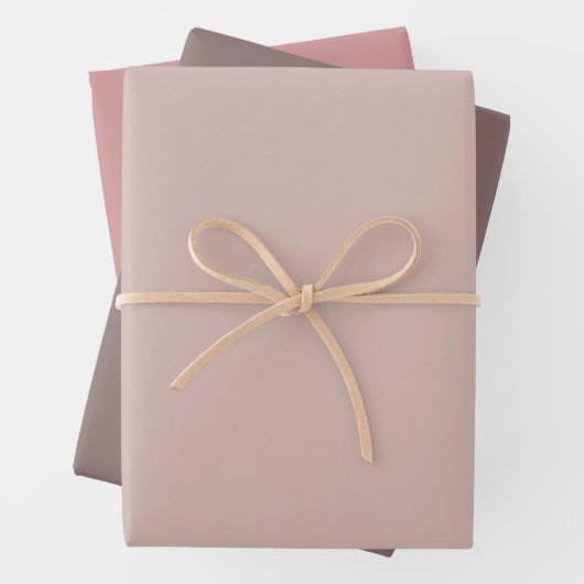 Sand, Umber, and Blush Geschenkpapier Set (Beispiel)