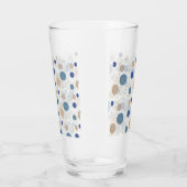 Sand und blaue Strandfarbpunkte Glas (Links)