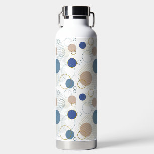 Sand und blaue Strandfarbpunkte Trinkflasche