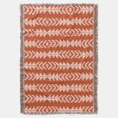 Sand und Clay Geometric Boho Design Decke (Vorderseite Vertikal)