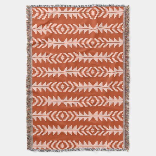 Sand und Clay Geometric Boho Design Decke (Vorderseite Vertikal)