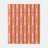 Sand und Clay Geometric Boho Design Fleecedecke (Vorderseite)