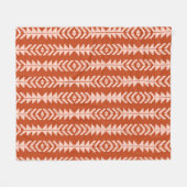 Sand und Clay Geometric Boho Design Fleecedecke (Vorderseite (Horizontal))