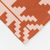 Sand und Clay Geometric Boho Design Fleecedecke (Ecke)