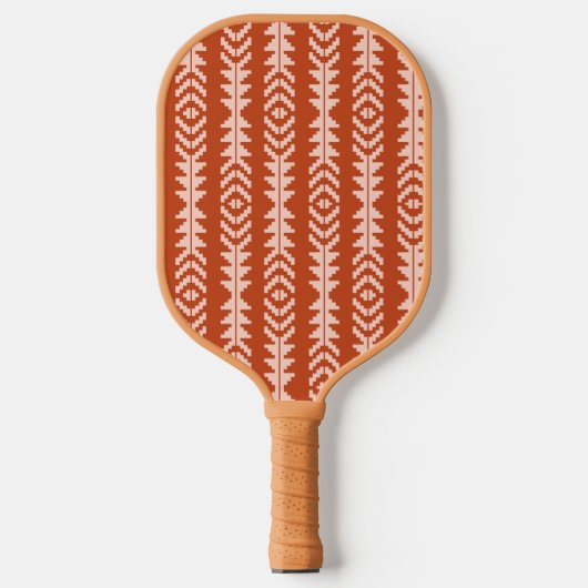 Sand und Clay Geometric Boho Design Pickleball Schläger (Vorderseite)