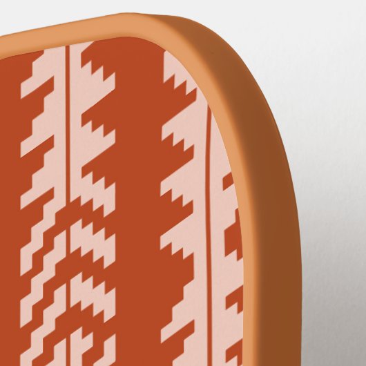 Sand und Clay Geometric Boho Design Pickleball Schläger (Linke Seite)