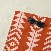 Sand und Clay Geometric Boho Design Strandtuch (Beispiel)