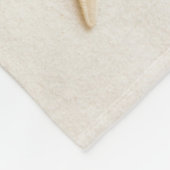 Sand und die natürliche, neutrale Farbe der Sterne Fleecedecke (Ecke)