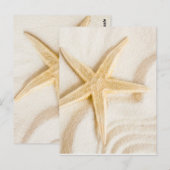 Sand und die natürliche, neutrale Farbe der Sterne Postkarte (Vorne/Hinten)