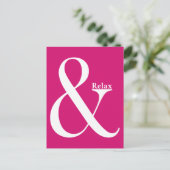 Sand und Entspannung Feiertagspostkarte (Stehend Vorderseite)