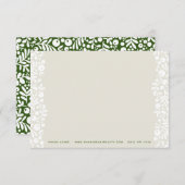 Sand- und grüne Berries-Karte Dankeskarte (Vorne/Hinten)