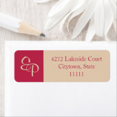 Sand und Magenta Couple Monogram (Insitu)