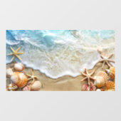 Sand und Meer Fensteraufkleber (Blatt)