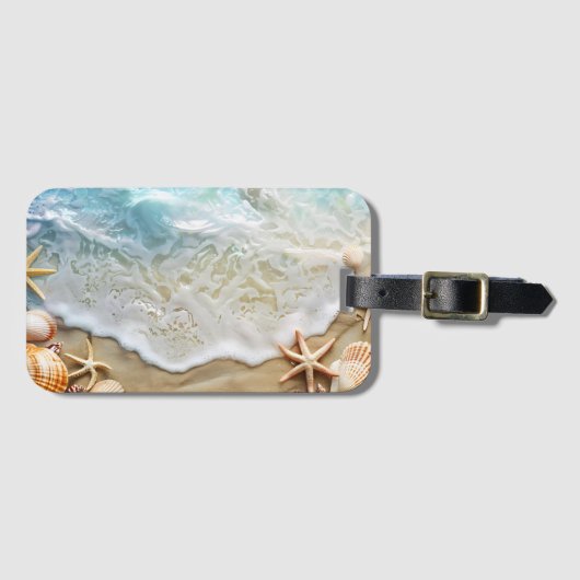 Sand und Meer Gepäckanhänger (Vorderseite (Horizontal))
