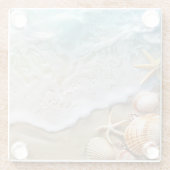 Sand und Meer Glasuntersetzer (Rückseite)