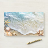 Sand und Meer Post-it Klebezettel (Auf Schreibtisch)