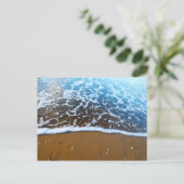 Sand und Meer Postkarte (Stehend Vorderseite)