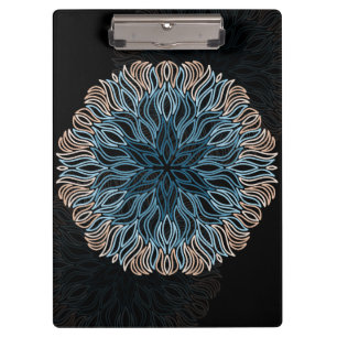 Sand- und Meeres-Mandala Klemmbrett