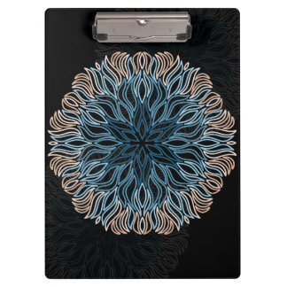 Sand- und Meeres-Mandala Klemmbrett