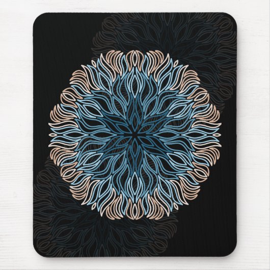 Sand- und Meeres-Mandala Mousepad (Vorne)