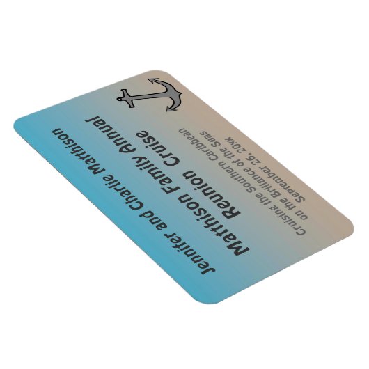 Sand- und Meeresdunkelstateroom-Türmarkierer 2 Magnet (Rechte Seite)