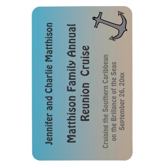 Sand- und Meeresdunkelstateroom-Türmarkierer 2 Magnet (Vertikal)