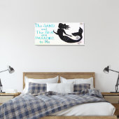 Sand und Meerjungfrau gepackte Leinwand (Insitu (Schlafzimmer))